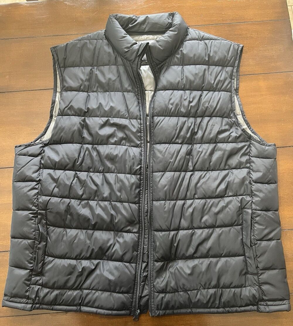 Tek Gear Black Lightweight Puffer Vest, XL, Pre-owned